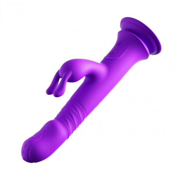 MizzZee - Thrusting Spanking Vibrator Suction Cup (Chargeable - Purple) MizzZee - Thrusting Spanking Vibrator Suction Cup (Chargeable - Purple)
